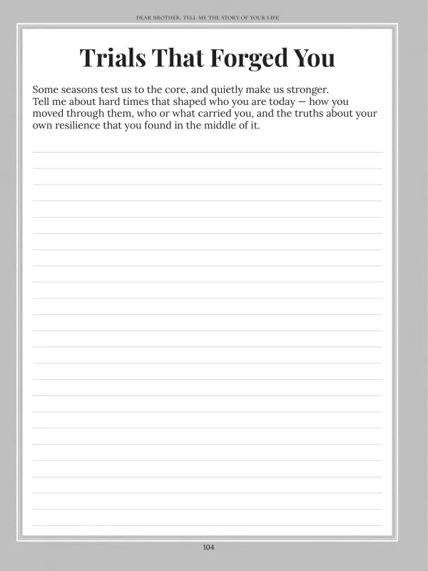Dear Brother, page 104 — Trials That Forged You