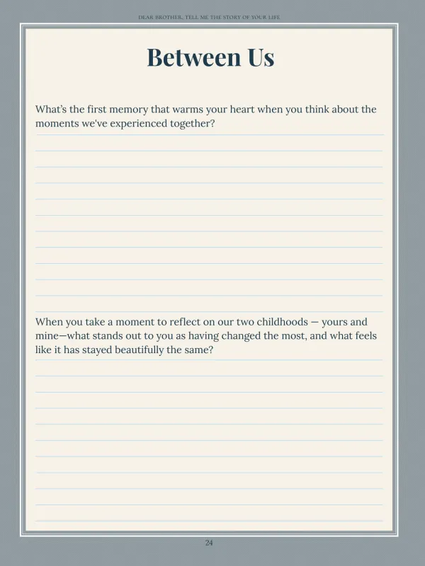Dear Brother, page 24 in the colour edition — Between Us