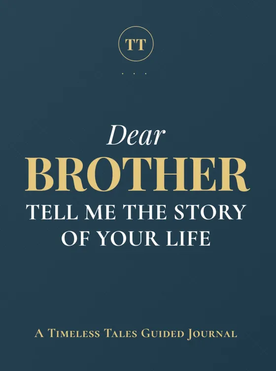 Dear Brother, Tell Me the Story of Your Life — cover in Slate Navy