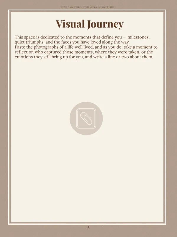 Dear Dad, page 114 in the colour edition — Visual Journey