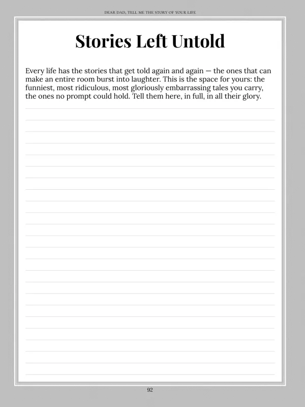 Dear Dad, page 92 — Stories Left Untold