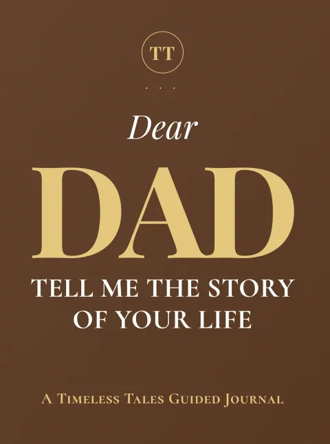 Dear Dad, Tell Me the Story of Your Life — guided memory journal cover