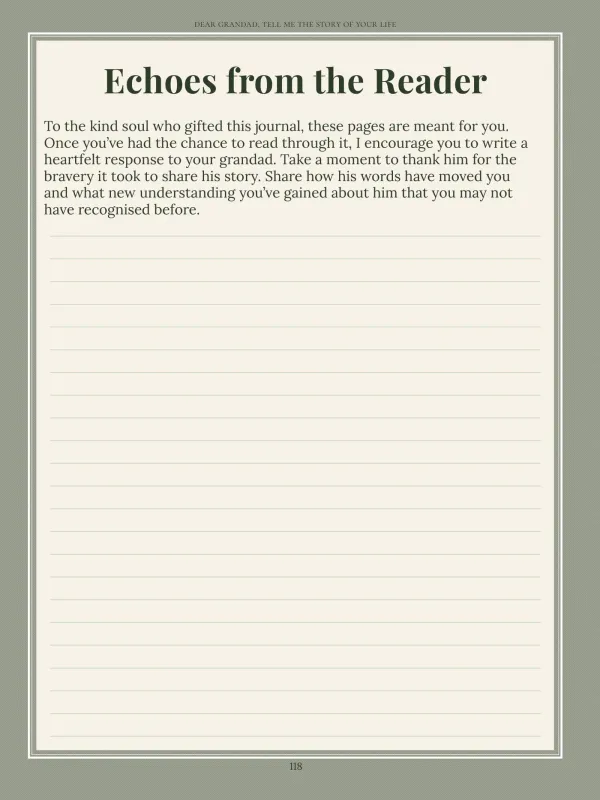 Dear Grandad, page 118 in the colour edition — Echoes from the Reader