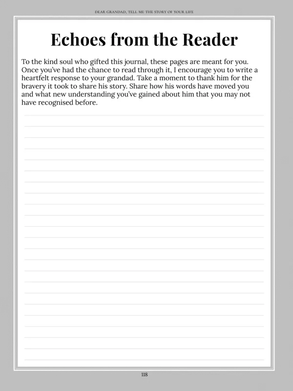 Dear Grandad, page 118 — Echoes from the Reader