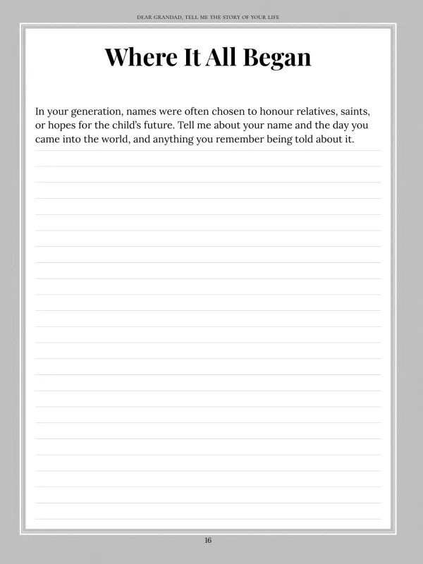 Dear Grandad, page 16 — Where It All Began