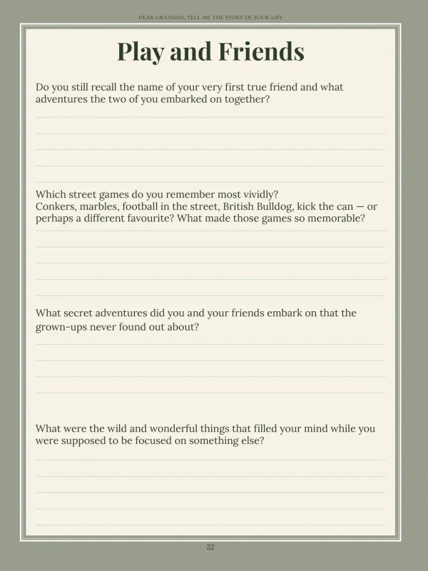 Dear Grandad, page 22 in the colour edition — Play and Friends