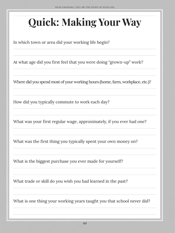 Dear Grandma, page 60 — Quick: Making Your Way