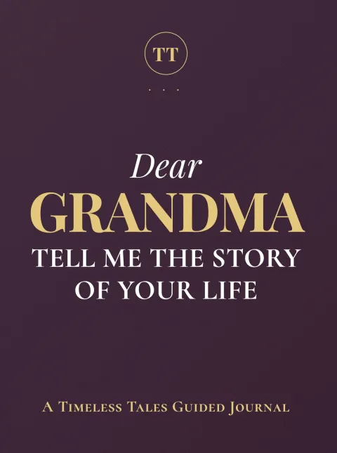 Dear Grandma, Tell Me the Story of Your Life — guided memory journal cover