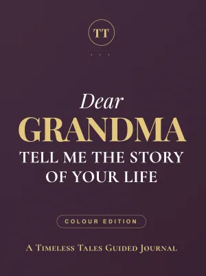 Dear Grandma, Tell Me the Story of Your Life — colour edition cover in Deep Aubergine