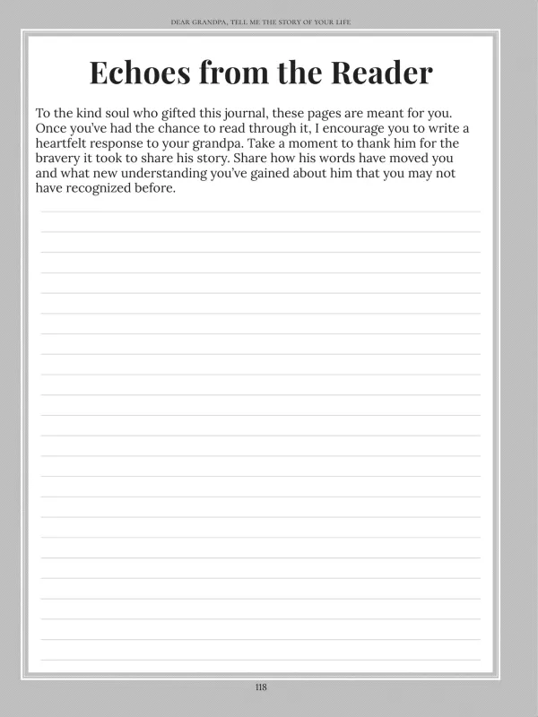 Dear Grandpa, page 118 — Echoes from the Reader