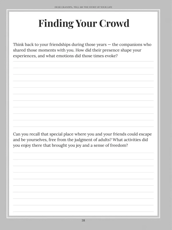 Dear Grandpa, page 38 — Finding Your Crowd