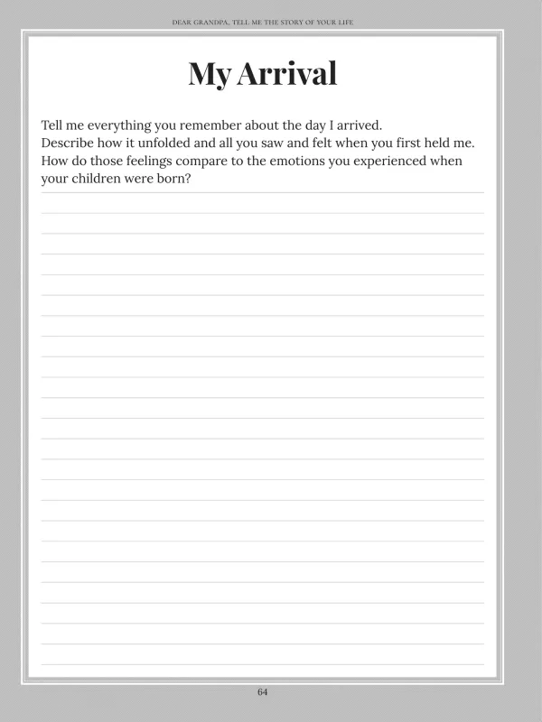 Dear Grandpa, page 64 — My Arrival
