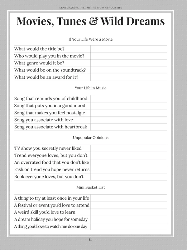 Dear Grandpa, page 84 — Movies, Tunes & Wild Dreams