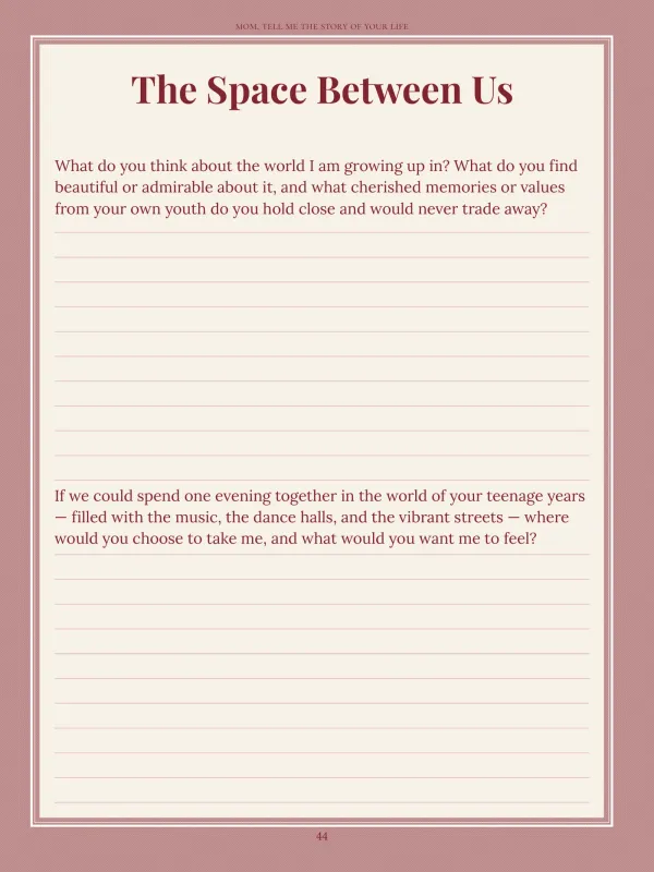 Mom, page 44 in the colour edition — The Space Between Us