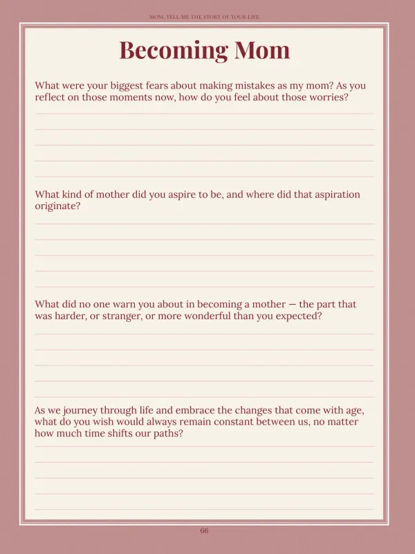 Mom, page 66 in the colour edition — Becoming Mom