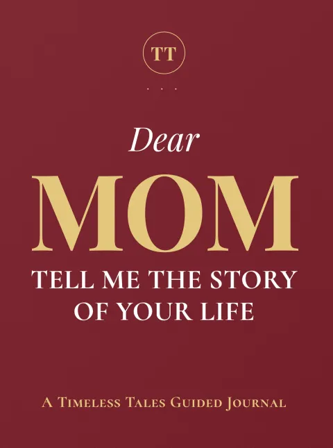 Mom, Tell Me the Story of Your Life — guided memory journal cover