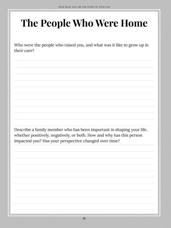 Dear Mum, page 18 — The People Who Were Home