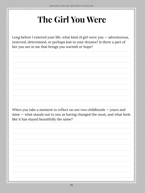 Dear Mum, page 24 — The Girl You Were
