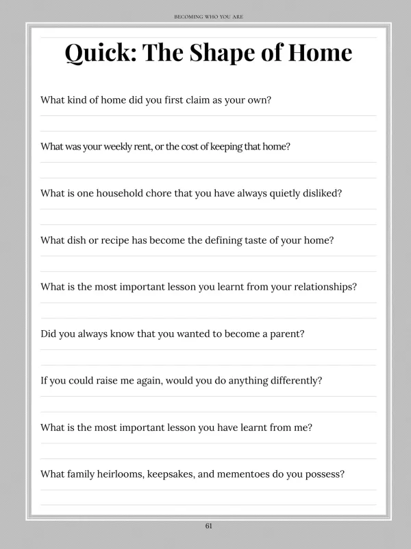 Dear Mum, page 61 — Quick: The Shape of Home