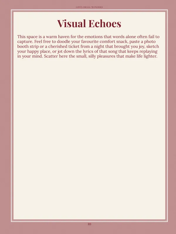 Dear Mum, page 89 in the colour edition — Visual Echoes