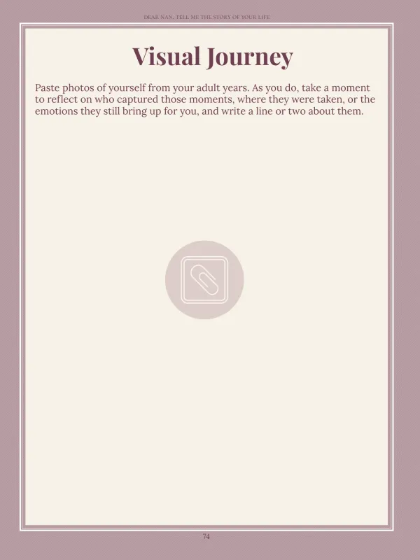 Dear Nan, page 74 in the colour edition — Visual Journey