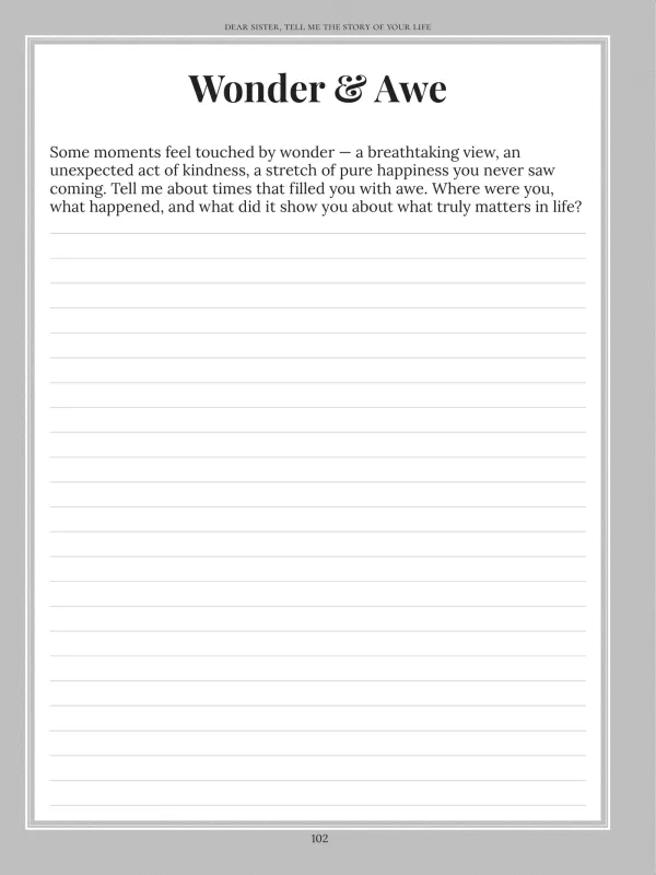 Dear Sister, page 102 — Wonder & Awe
