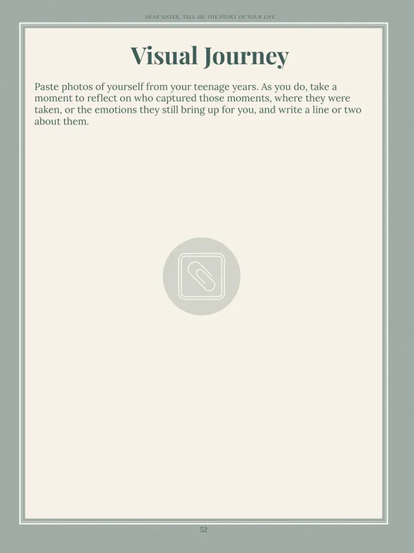 Dear Sister, page 52 in the colour edition — Visual Journey