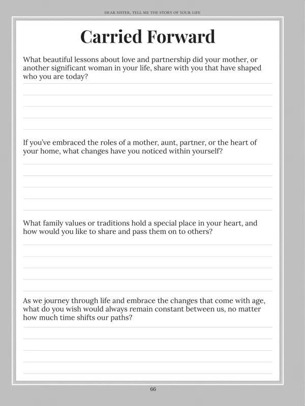 Dear Sister, page 66 — Carried Forward